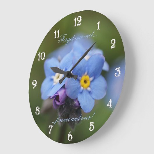 Oubliez-moi-pas pour toujours et jamais Horloge mu (Angle)