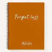 Oubliez moins – Citations de cahier (Devant)