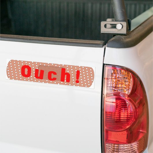 Ouch! Bandage Bumpersticker (Op Truck)