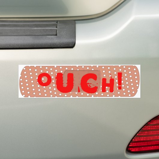 Ouch! Bandage Bumpersticker (Op auto)