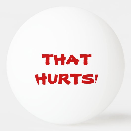 Ouch dat Hurts! Spreken Pingpongballen (Achterkant)
