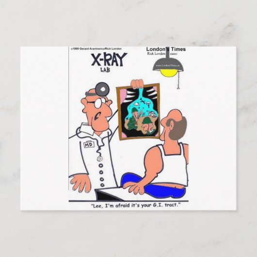 Ouch My G.I. Tract Funky Tee - shirt Cartes Mugs E (Devant)