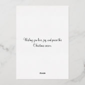 Oud 1910 Kind met Kerstman Brief Goud Folie Feestdagenkaart (Achterkant)