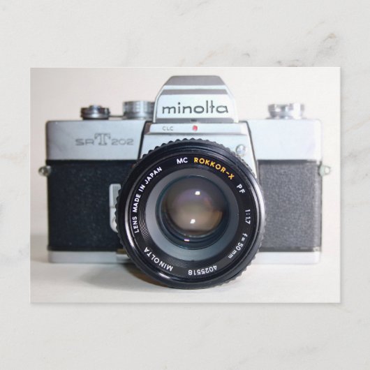 Oud 35 mm minolta camera-Briefkaart Briefkaart (Voorkant)