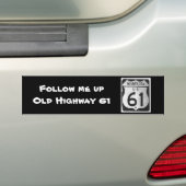 Oud 61-teken bumpersticker (Op auto)