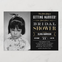 Oud Afbeelding Bridal Shower Invitations