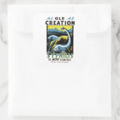 Oud als creatie ~ Syphilis nu te genezen Vierkante Sticker (Tas)