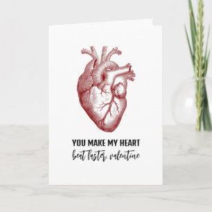 Oud anatomisch hart Valentijnsdag vakantie C Feestdagen Kaart