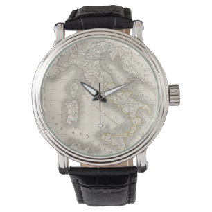 oud antiek Italië kaart hipster cool Horloge