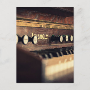 Oud Antiek pianoketoestel Briefkaart