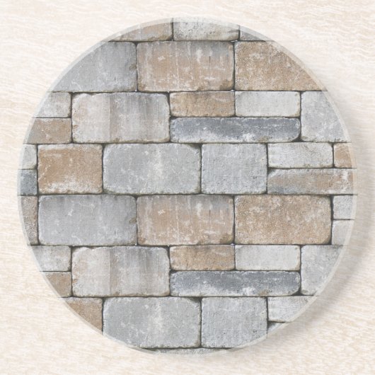 oud bakstenen muur coaster set zandsteen onderzetter (Voorkant)