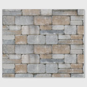 oud bakstenen wandinpakpapier cadeaupapier (Vlak)