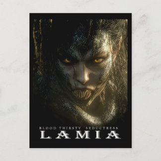 Oud Beest & Wezens: LAMIA Ansichtkaart Briefkaart