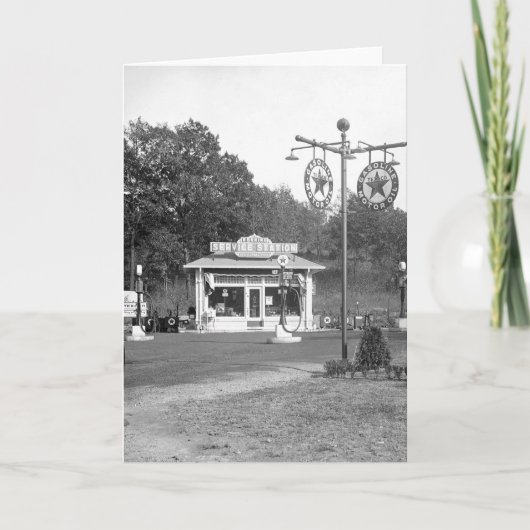 Oud benzinestation, 1925 kaart (Voorkant)