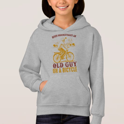 Oud Biker Design | Fiets | Nooit onderschatten (Voorkant)