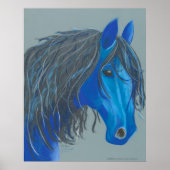 Oud blauw poster (Voorkant)