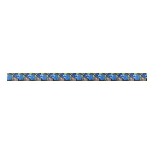 Oud-blauwe tractor lint (Voorkant)