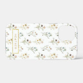 Oud Bloemmotief Case-Mate iPhone Case (Achterkant (horizontaal))