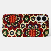Oud Bloemmotief Case-Mate iPhone Case (Achterkant (horizontaal))