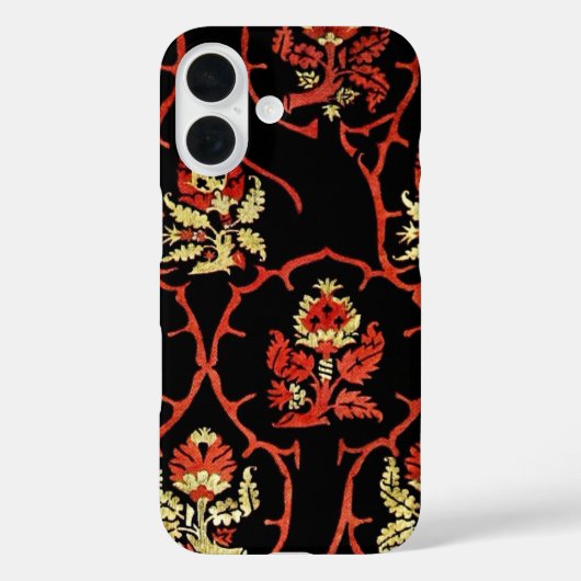 Oud Bloemmotief Case-Mate iPhone Case (Achterkant)