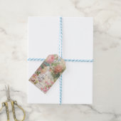 Oud Bloemrijk Spotvogel Scrapboek Cadeaulabel (Met Touw)