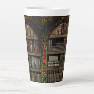 Oud boek Bibliotheek boek liefhebbers Latte Mok