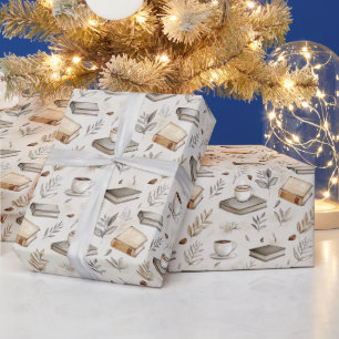 Oud Boekenliefhebbers Design Cadeaupapier