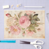 Oud boeket met rozen tissuepapier (Craft)