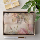 Oud boeket met rozen tissuepapier (Geschenk)