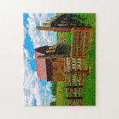 Oud Boerderij Barn Colorado. Legpuzzel (Verticaal)