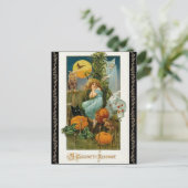 Oud bolletje, halloween Briefkaart (Staand voorkant)