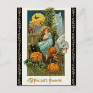 Oud bolletje, halloween Briefkaart
