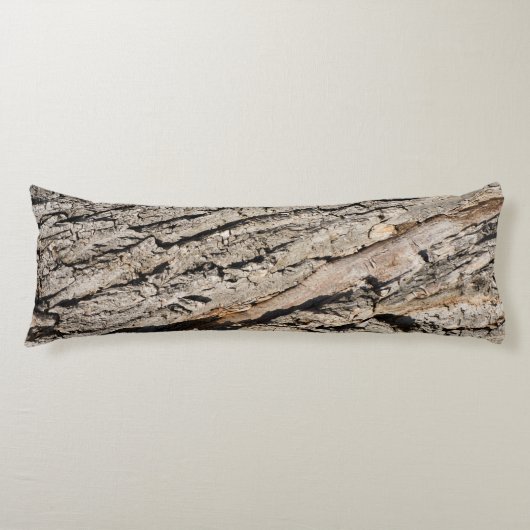 Oud boomstampatroon lichaamskussen (Voorkant)