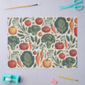 Oud botanisch groentetuinpatroon tissuepapier (Craft)