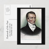 Oud Briefkaart - Amerikaans President James Monroe (Voorkant / Achterkant)