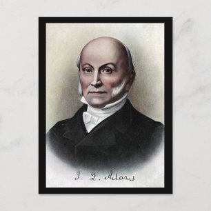 Oud Briefkaart - Amerikaans President John Quincy 