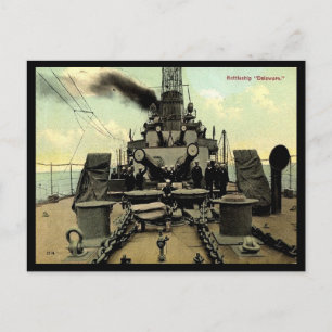 Oud Briefkaart - Amerikaans slagschip "Delaware"