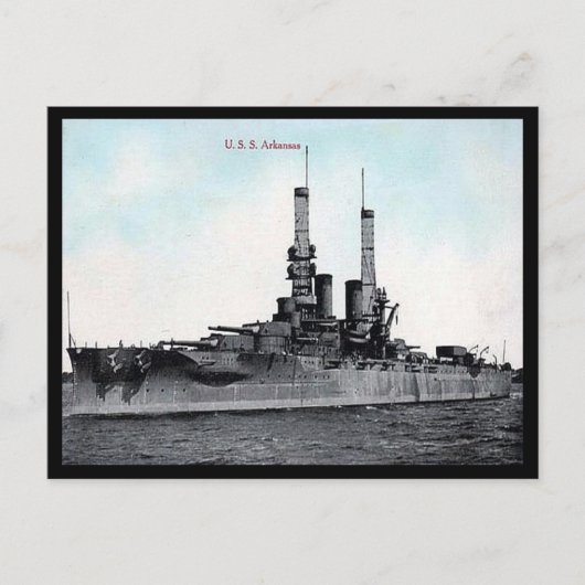 Oud Briefkaart - Amerikaanse slagerij Arkansas (Voorkant)