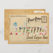 Oud Briefkaart Arizona (Voorkant / Achterkant)