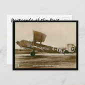 Oud Briefkaart - Armstrong Whitworth "Argosy" (Voorkant / Achterkant)