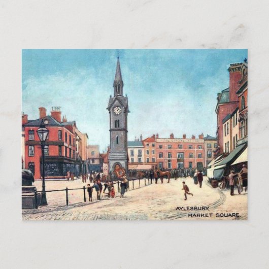 Oud Briefkaart - Aylesbury, Buckinghamshire (Voorkant)
