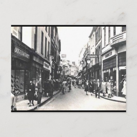 Oud Briefkaart - Barnstaple, Devon (Voorkant)