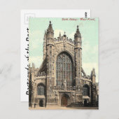 Oud Briefkaart - Bath Abbey (Voorkant / Achterkant)