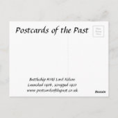 Oud Briefkaart - Battleship HMS Lord Nelson (Achterkant)