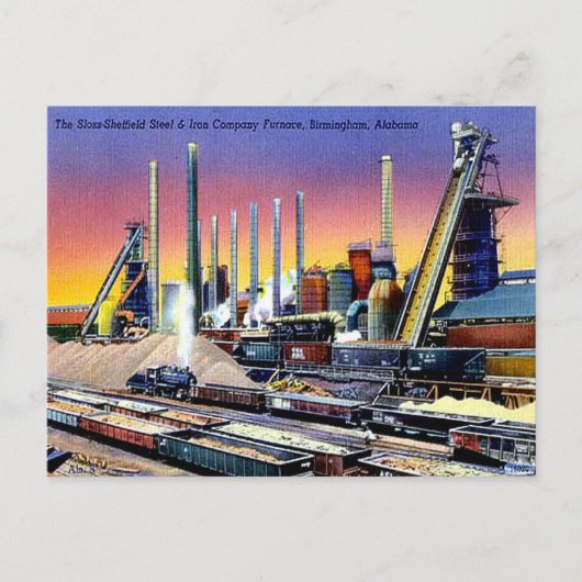 Oud Briefkaart - Birmingham, Alabama (Voorkant)