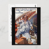 Oud Briefkaart - Blackpool, Lancashire (Voorkant / Achterkant)