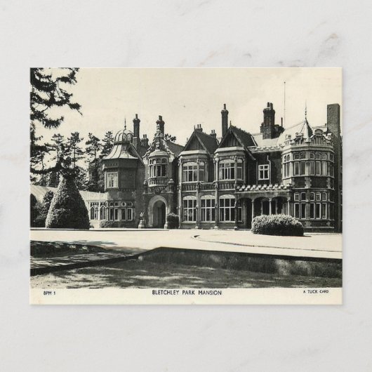 Oud Briefkaart - Bletchley Park Mansion (Voorkant)