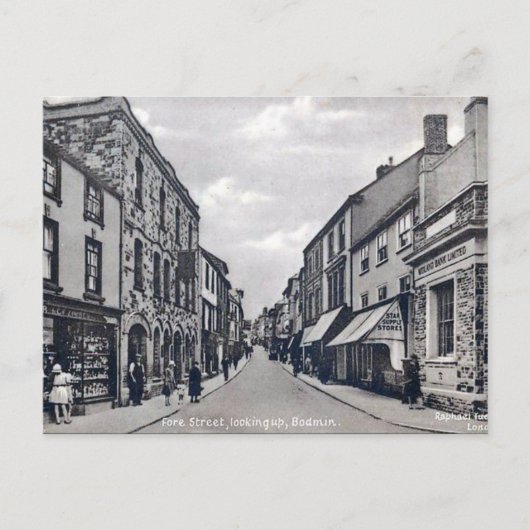 Oud Briefkaart - Bodmin, Cornwall (Voorkant)