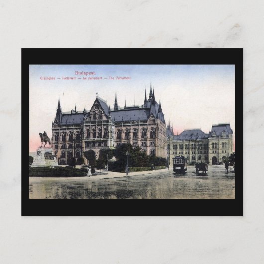 Oud Briefkaart - Boedapest, Parlement 1913 (Voorkant)