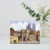 Oud Briefkaart - Bootham Bar, York (Staand voorkant)